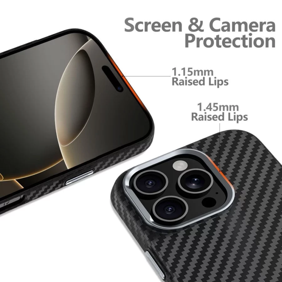 Etui Tech-Protect Ion Carbon MagSafe na Samsung Galaxy S25 Ultra - czarne
