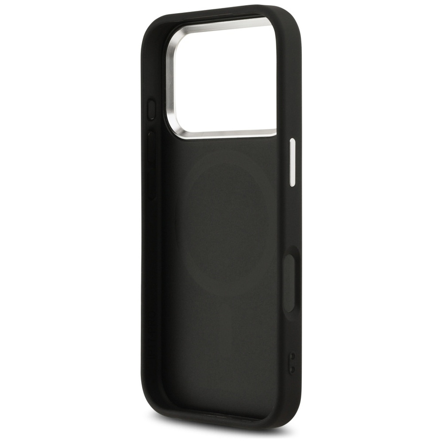 Etui Karl Lagerfeld Initial & Metal Logo MagSafe do iPhone 17 Pro czarny