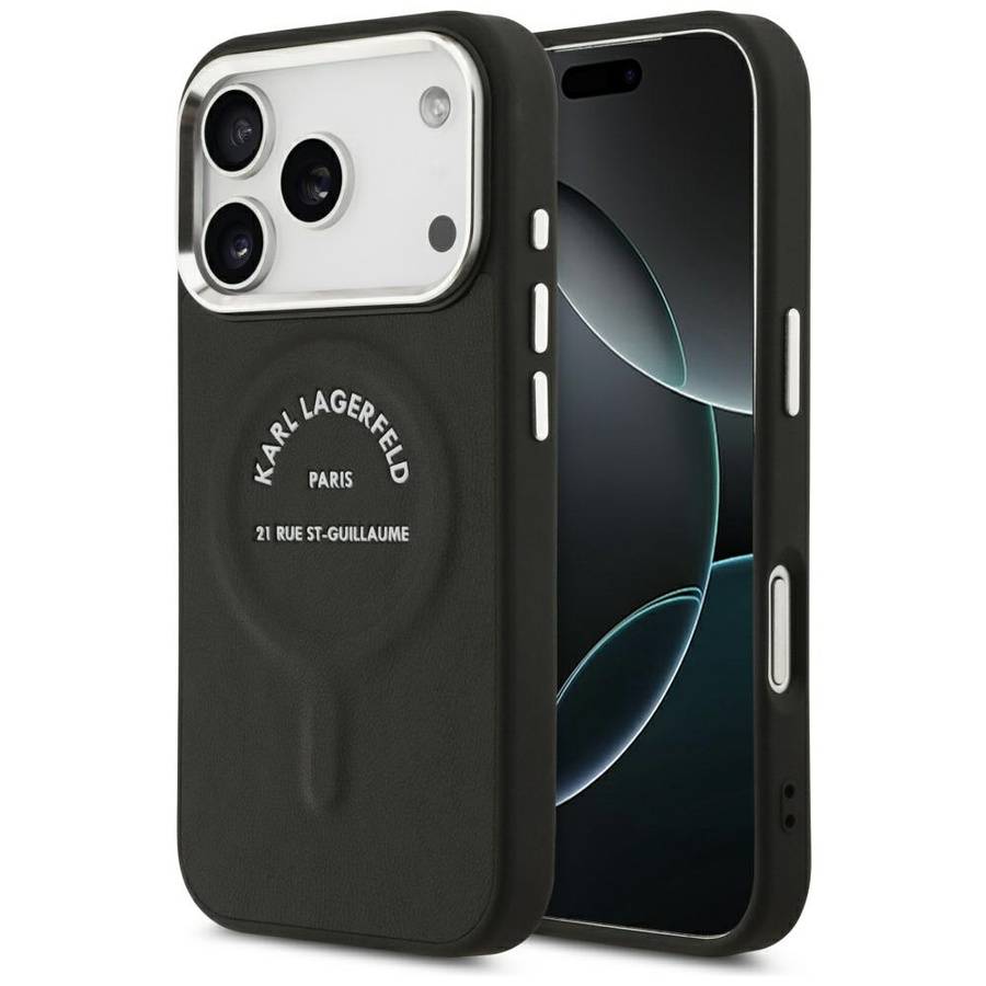 Etui Karl Lagerfeld Karl RSG Logo        MagSafe do iPhone 17 Pro czarny