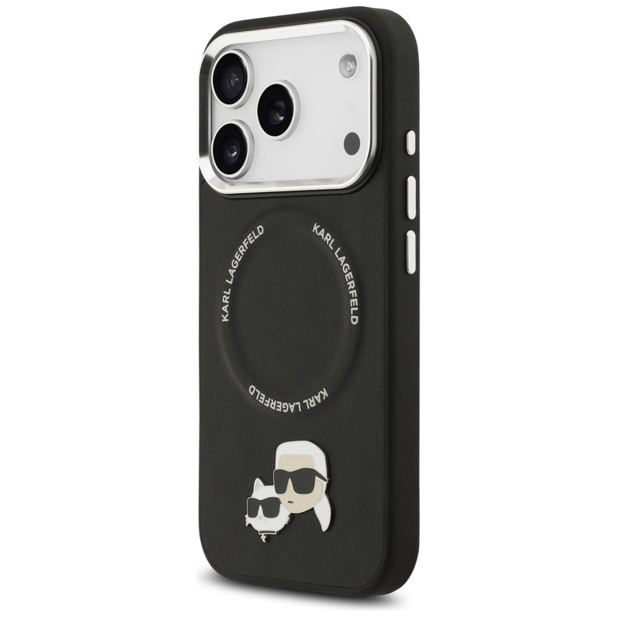 Etui Karl Lagerfeld Karl & Choupette     Pins MagSafe do iPhone 17 Pro Max czarny