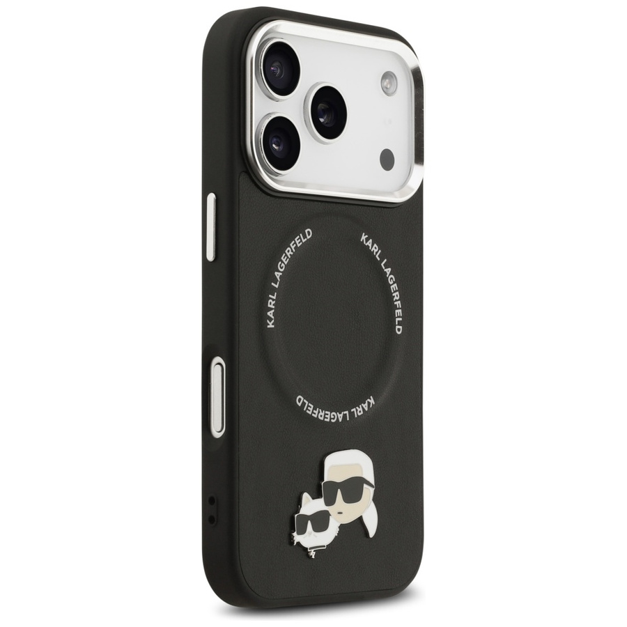 Etui Karl Lagerfeld Karl & Choupette     Pins MagSafe do iPhone 17 Pro Max czarny