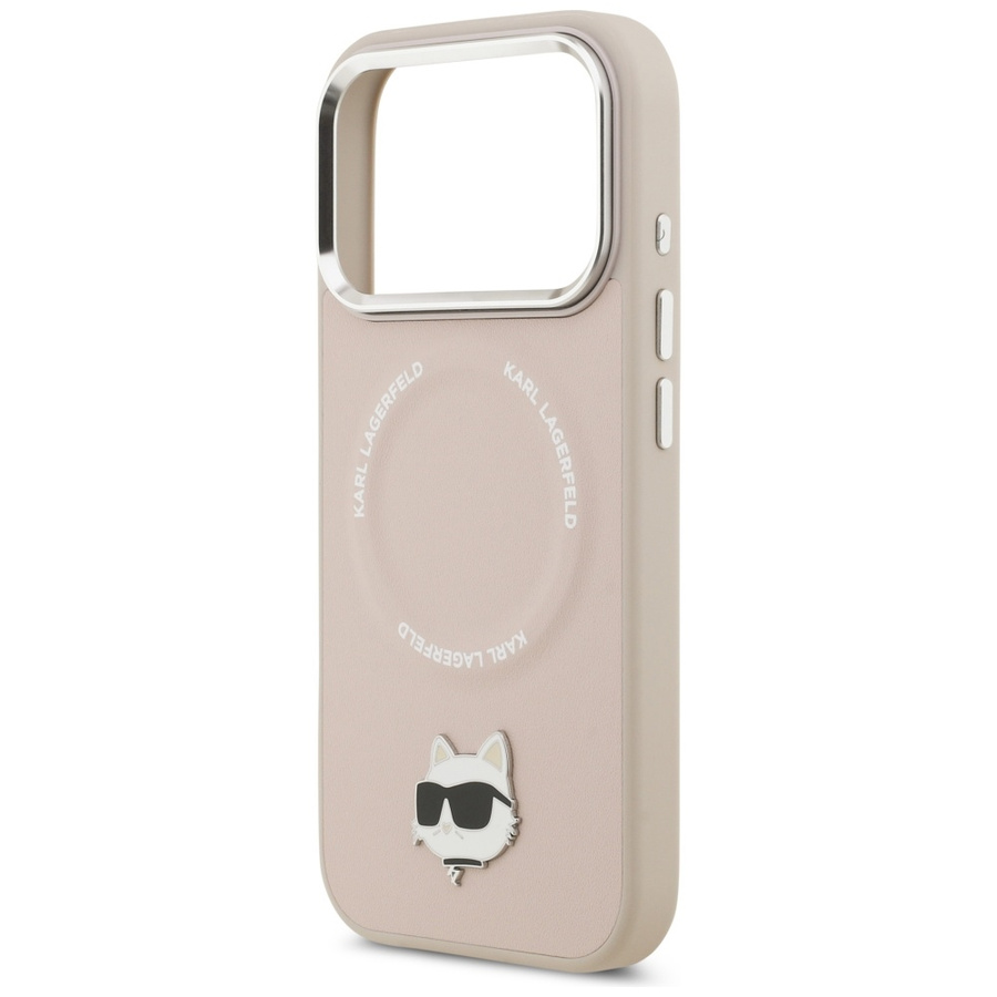 Etui Karl Lagerfeld Choupette Pin        MagSafe do iPhone 17 Pro różowy