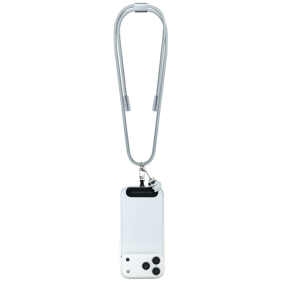 Uniwersalna smycz kabel Karl Lagerfeld   CBDY Choupette Charm USB-C/USB-C czarny
