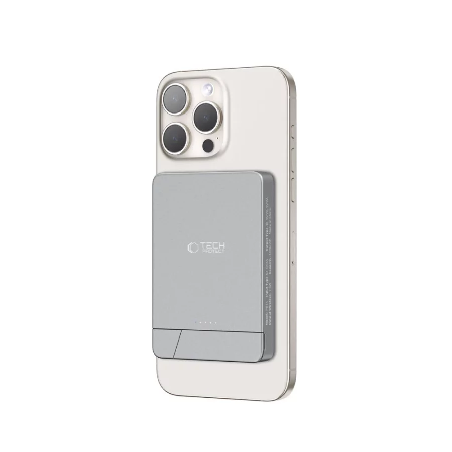 Powerbank Tech-Protect PB14 LifeMag MagSafe 5000 mAh - szary