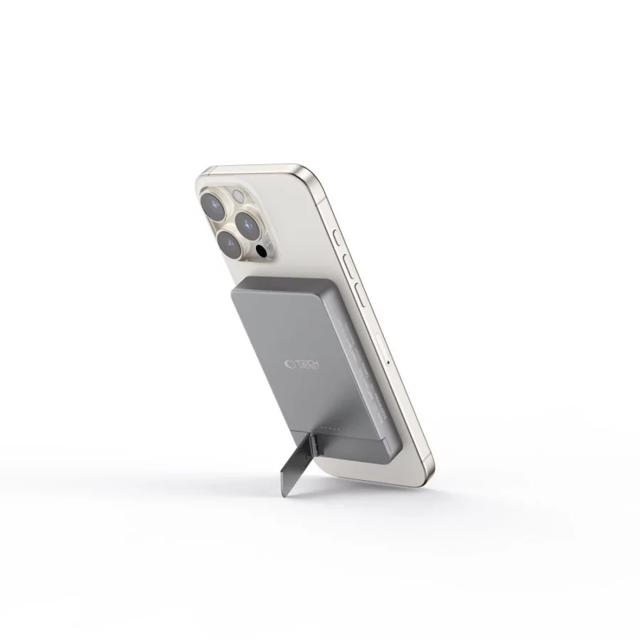 Powerbank Tech-Protect PB14 LifeMag MagSafe 5000 mAh - szary