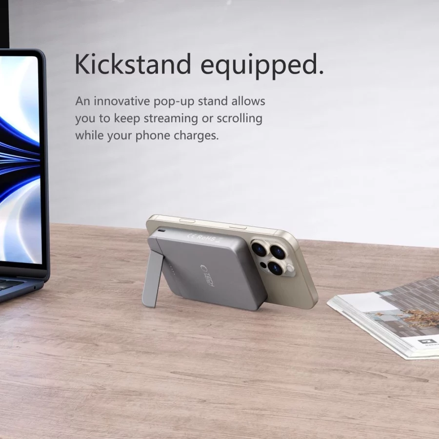 Powerbank Tech-Protect PB14 LifeMag MagSafe 10000 mAh - szary