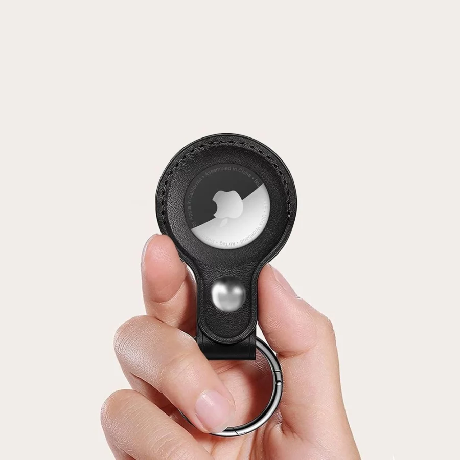 Etui Tech-Protect NaturalFit na Apple AirTag 1 / 2 - czarny