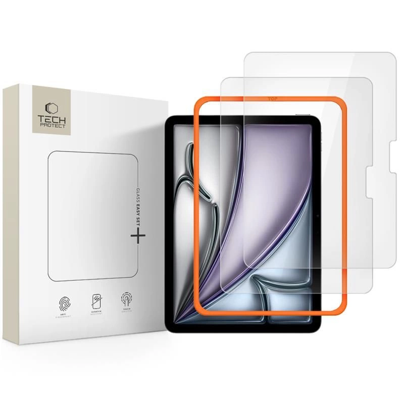Szkło hartowane Tech-Protect Easy Set+ 2-pack na iPad Air 11" (2024/2025/2026) - przezroczyste