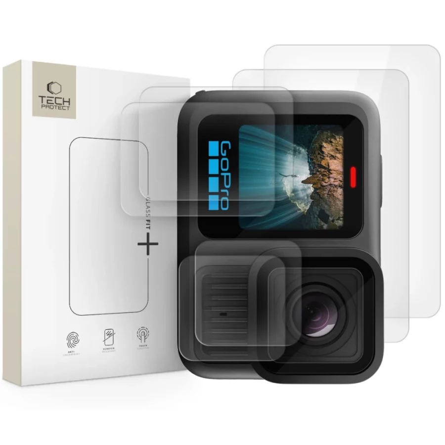 Szkło hartowane Tech-Protect Glass Fit+ 2-pack na GoPro Hero 13 - przezroczyste