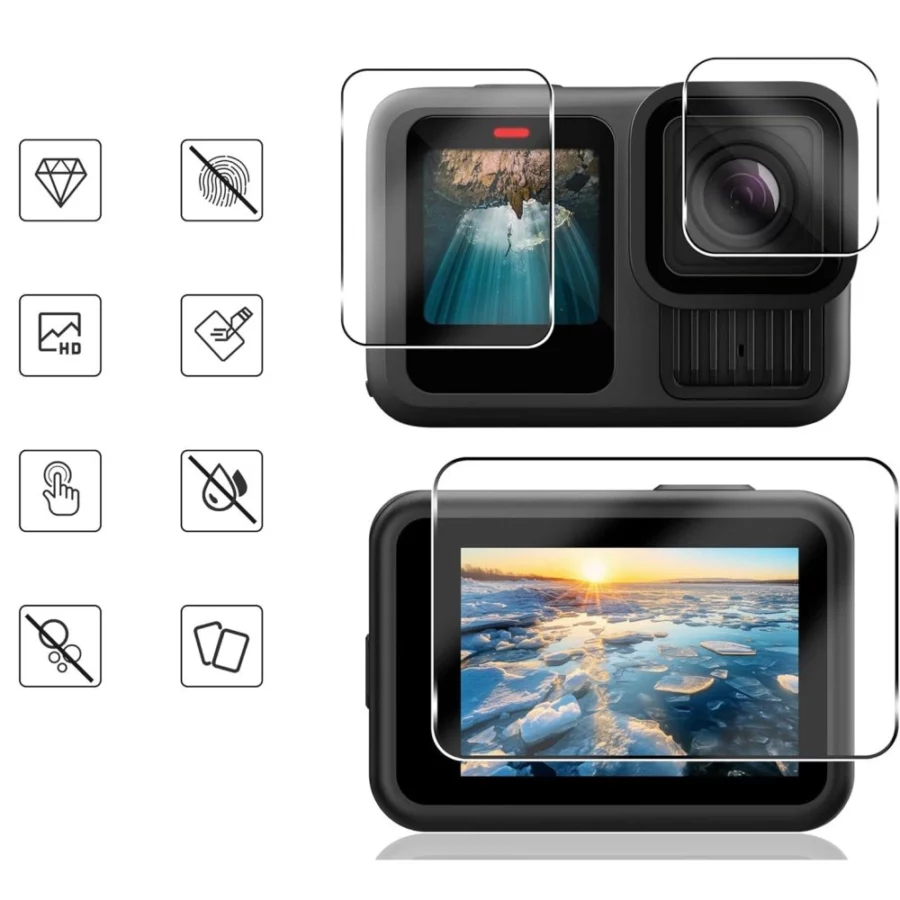 Szkło hartowane Tech-Protect Glass Fit+ 2-pack na GoPro Hero 13 - przezroczyste
