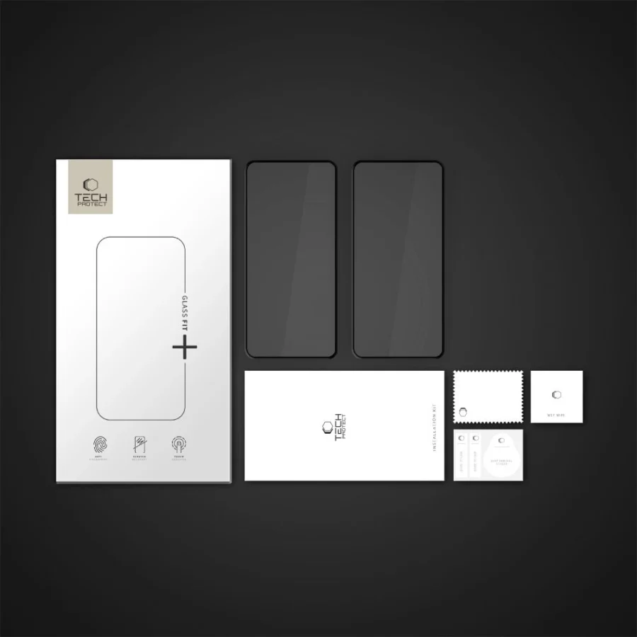 Szkło hartowane Tech-Protect Glass Fit+ 2-pack na Xiaomi Poco F7 5G - czarne