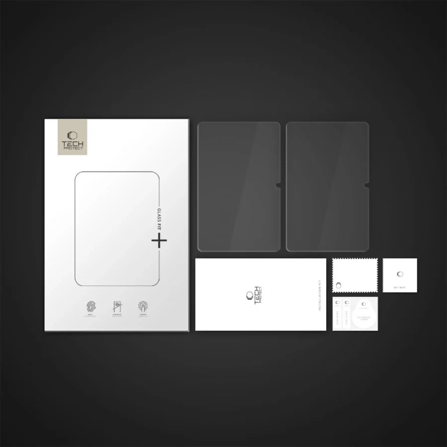 Szkło hartowane Tech-Protect Glass Fit+ 2-pack na Samsung Galaxy Tab S7 / S8 / S9 11.0 / S9 FE /  S10 FE 10.9 - przezroczyste