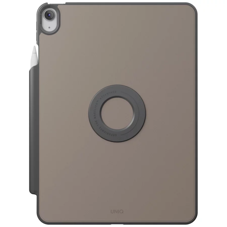 Etui UNIQ Rovus Snapmount Magnetic 360 Rotating Detachable do iPad 11" 2025 / iPad 10.9" 2022 (10 gen.) - szare