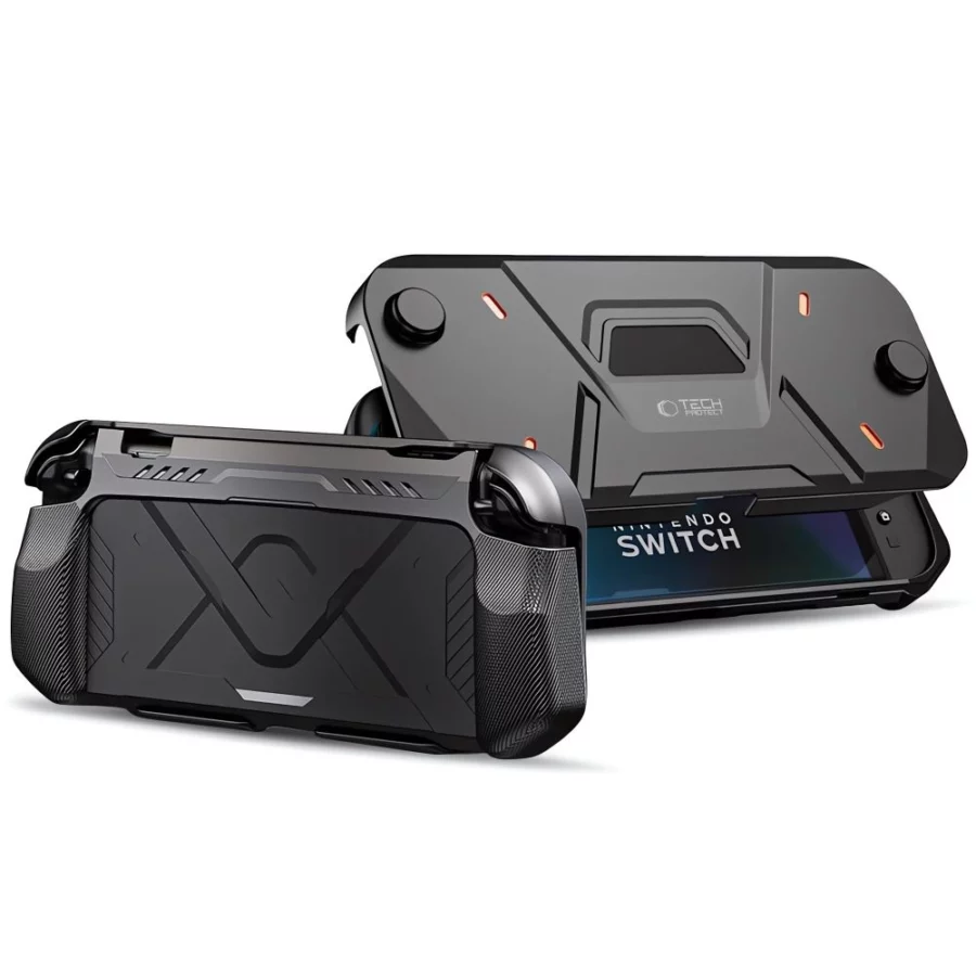 Etui Tech-Protect Carbonox na Nintendo Switch 2 - czarne