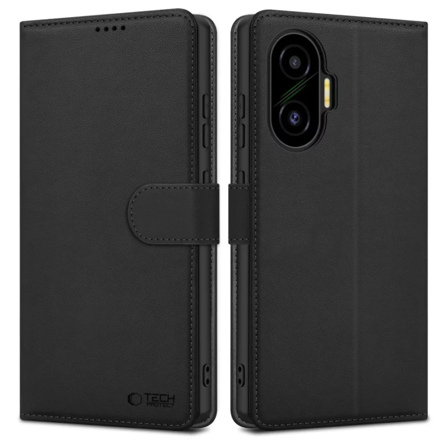 Etui Tech-Protect Wallet na Xiaomi Poco F7 5G - czarne