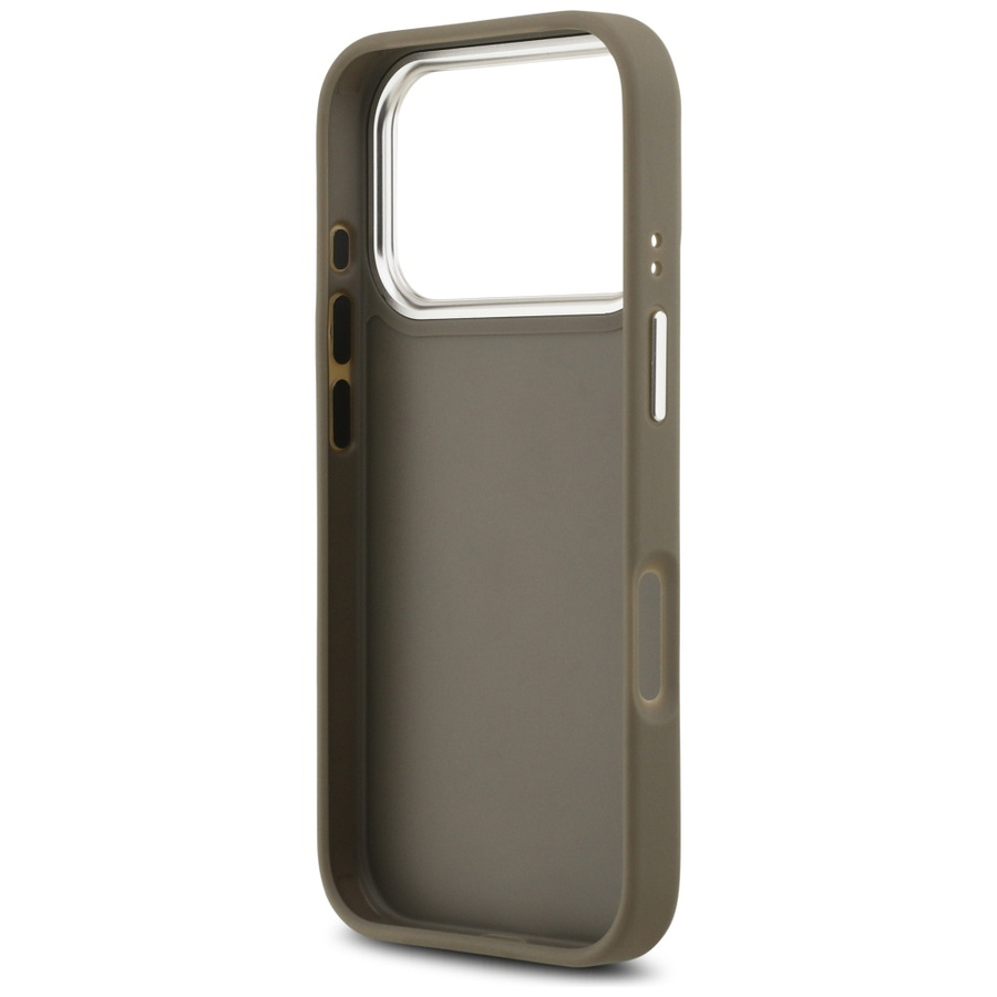 Etui Guess Grained Big 4G Classic Logo   do iPhone 17 Pro brązowy