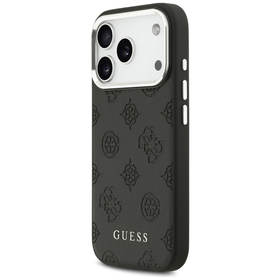 Etui Guess Peony Hot Stamp Script        MagSafe do iPhone 17 Pro czarny