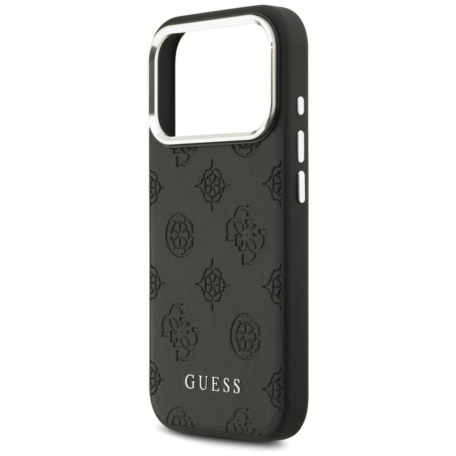 Etui Guess Peony Hot Stamp Script        MagSafe do iPhone 17 Pro czarny