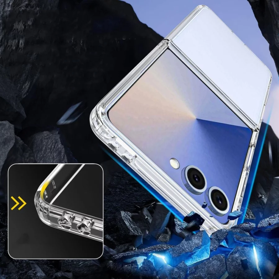 Etui Tech-Protect FlexAir Hybrid na Samsung Galaxy Z Flip 7 - przezroczyste