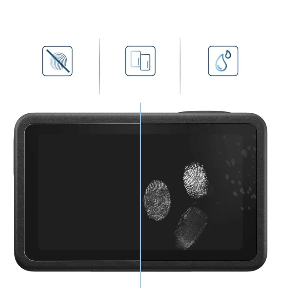 Szkło hartowane Tech-Protect Glass Fit+ 2-pack na DJI Osmo Action 5 Pro - przezroczyste