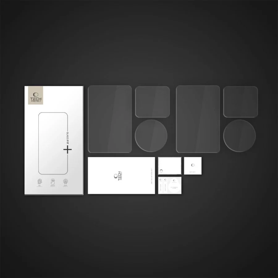 Szkło hartowane Tech-Protect Glass Fit+ 2-pack na DJI Osmo Action 5 Pro - przezroczyste