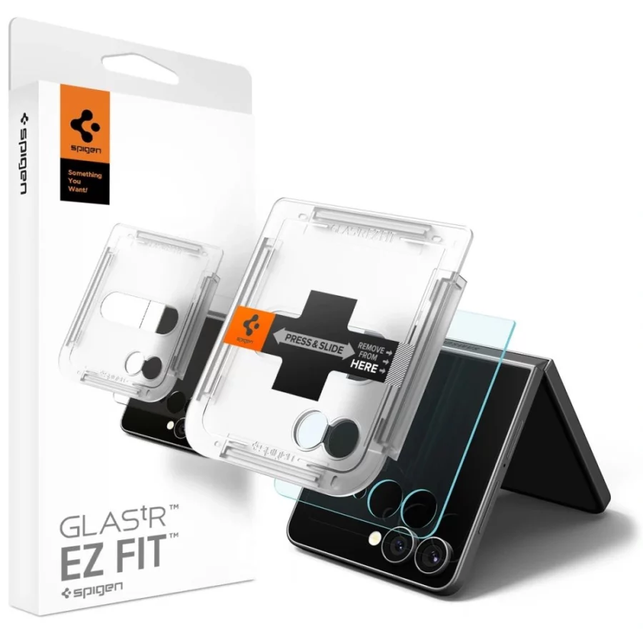Szkło hartowane Szkło Spigen Glas.TR EZ Fit HD na Samsung Galaxy Z Flip 7 - przezroczyste