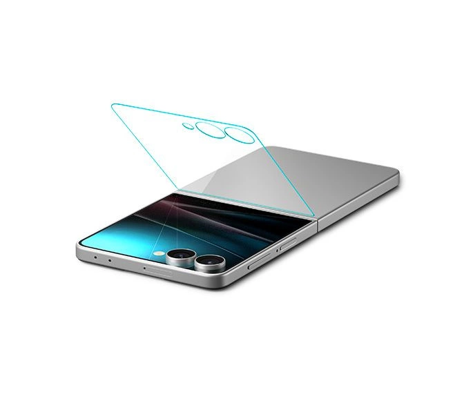 Szkło hartowane Spigen Glas.TR EZ Fit HD 2-pack na Samsung Galaxy Z Flip 7 - przezroczyste