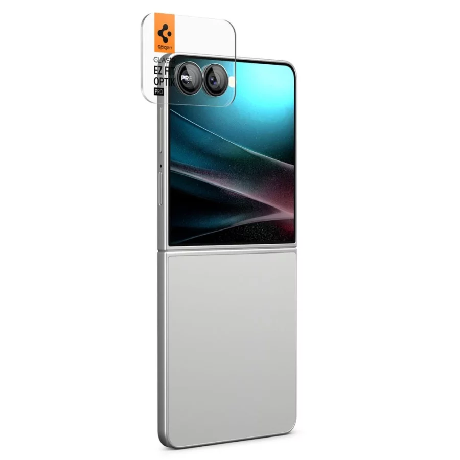 Osłona aparatu Spigen Optik Pro HD Glas.TR EZ Fit 2-pack na Samsung Galaxy Z Flip 7 - czarna