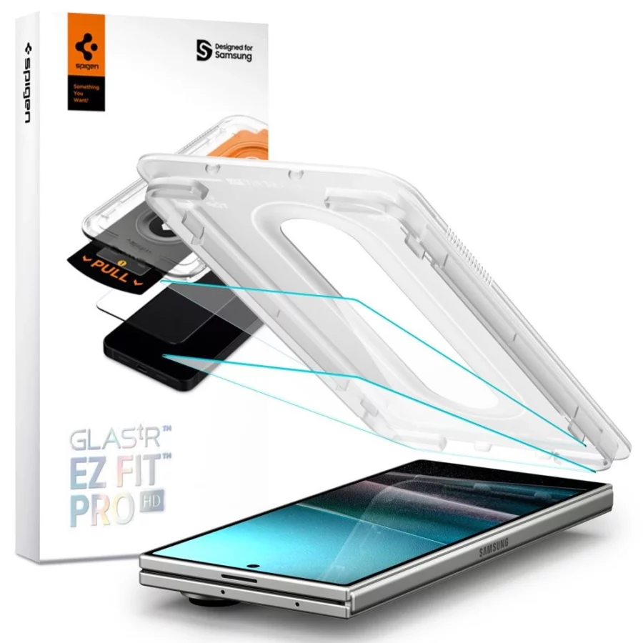 Szkło hartowane Spigen Glas.TR EZ Fit Pro HD 2-pack na Samsung Galaxy Z Fold 7 - przezroczyste