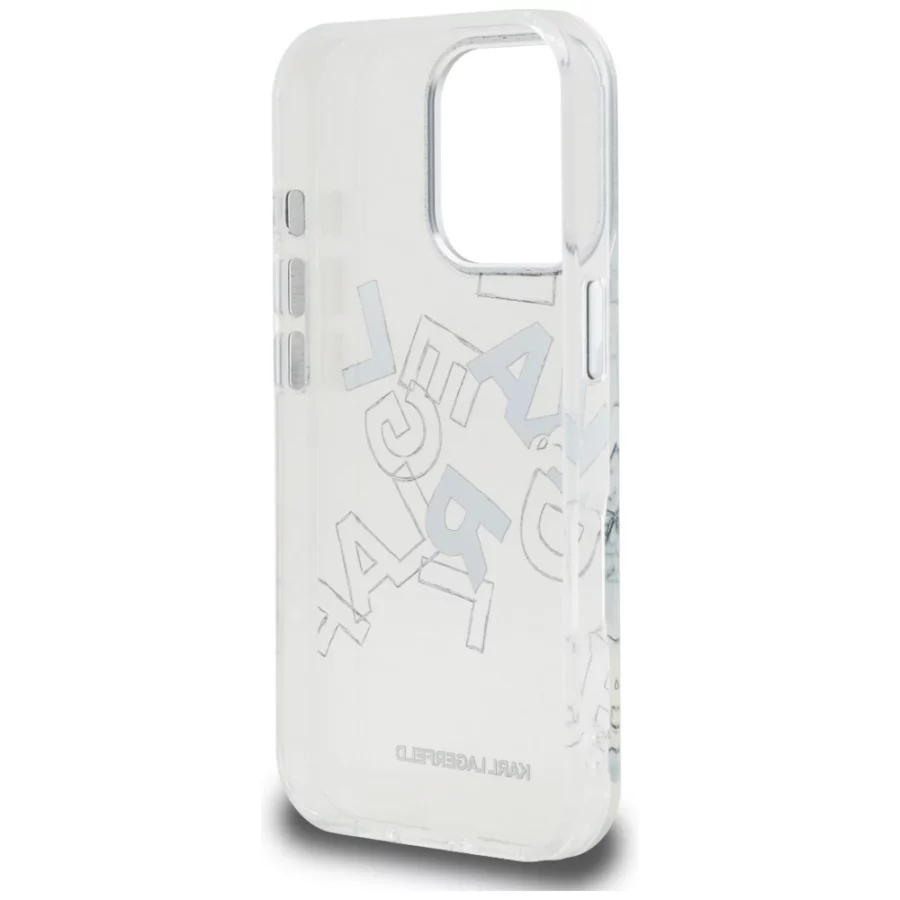 Etui Karl Lagerfeld IML Sketched Graphic na iPhone 16 Pro - przezroczyste