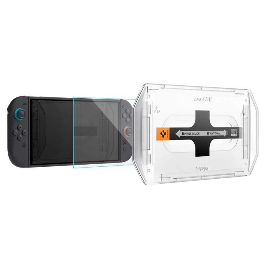 Szkło hartowane Spigen Glas.Tr ”EZ FIT” 2-pack na Nintendo Switch 2 - przezroczyste