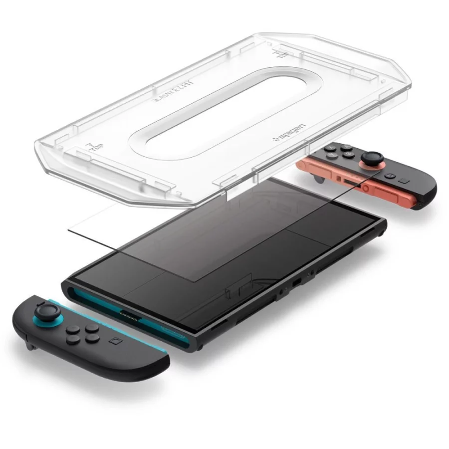 Szkło hartowane Spigen Glas.Tr ”EZ FIT” 2-pack na Nintendo Switch 2 - przezroczyste