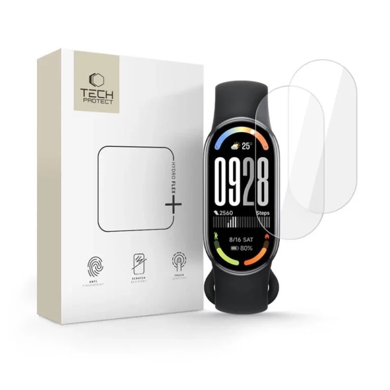 Folia hydrożelowa Tech-Protect Gydro Flex+ 2-pack na Xiaomi Smart Band 8 / 9 / 10 / NFC - przezroczysta