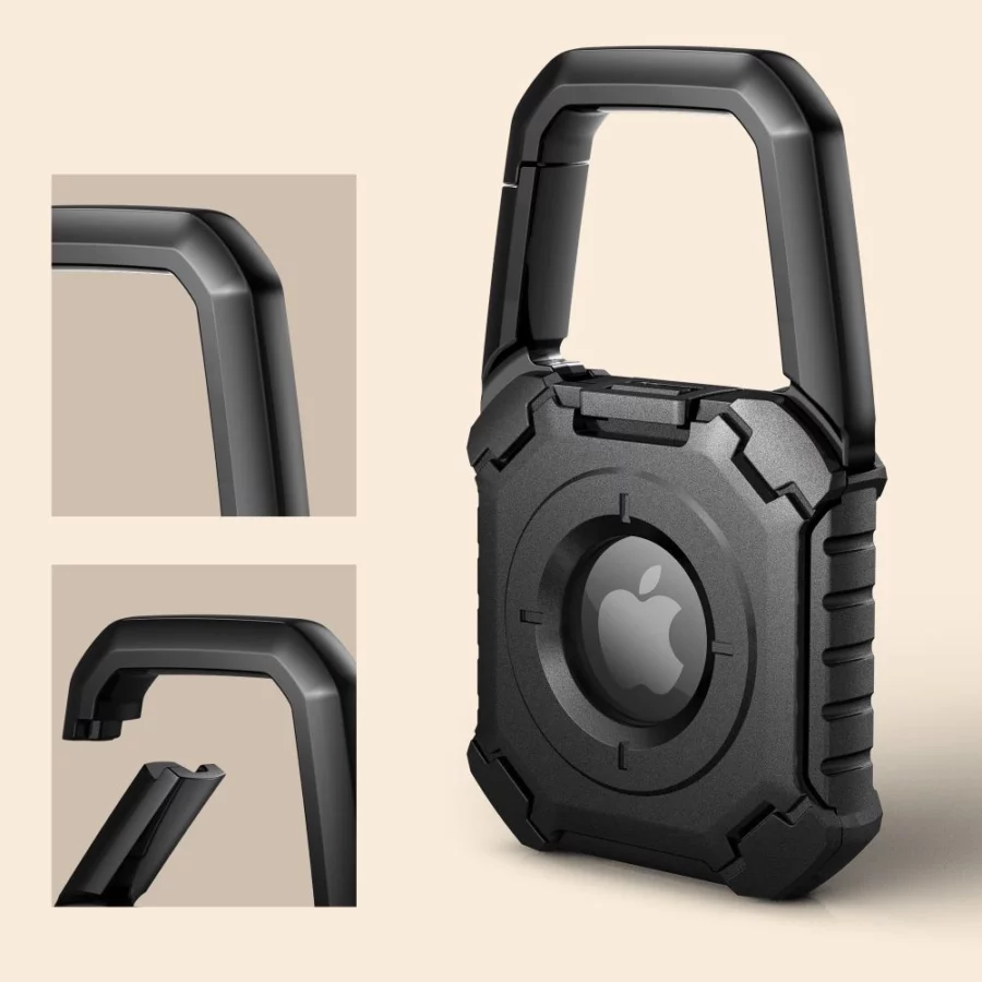 Etui Tech-Protect Kevlar na Apple AirTag 1 / 2 - czarny