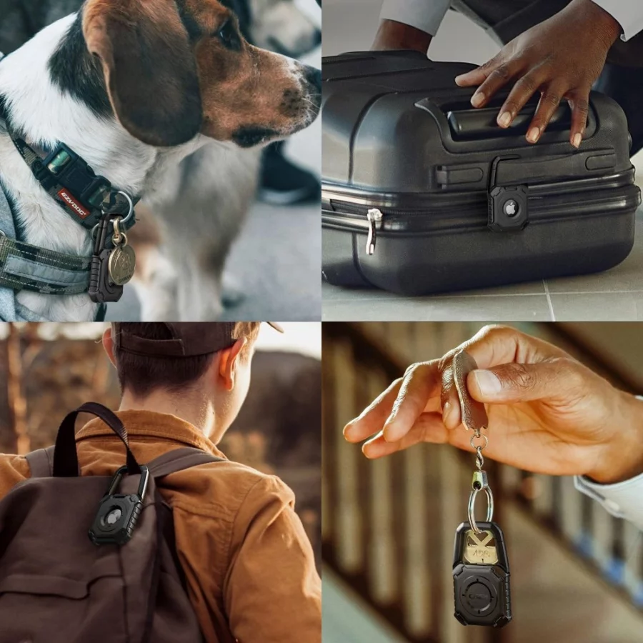 Etui Tech-Protect Kevlar na Apple AirTag 1 / 2 - czarny