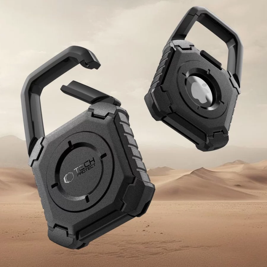 Etui Tech-Protect Kevlar na Apple AirTag 1 / 2 - czarny