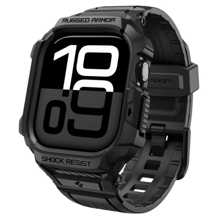 SPIGEN RUGGED ARMOR ”PRO” V2 APPLE WATCH 10 / 11 (42 MM) MATTE BLACK