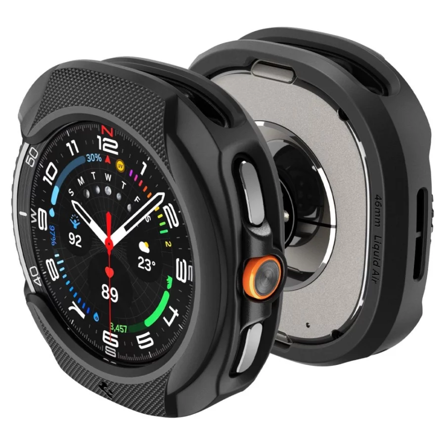 Etui Spigen Liquid Air na Samsung Galaxy Watch 8 Classic 46 mm - czarne