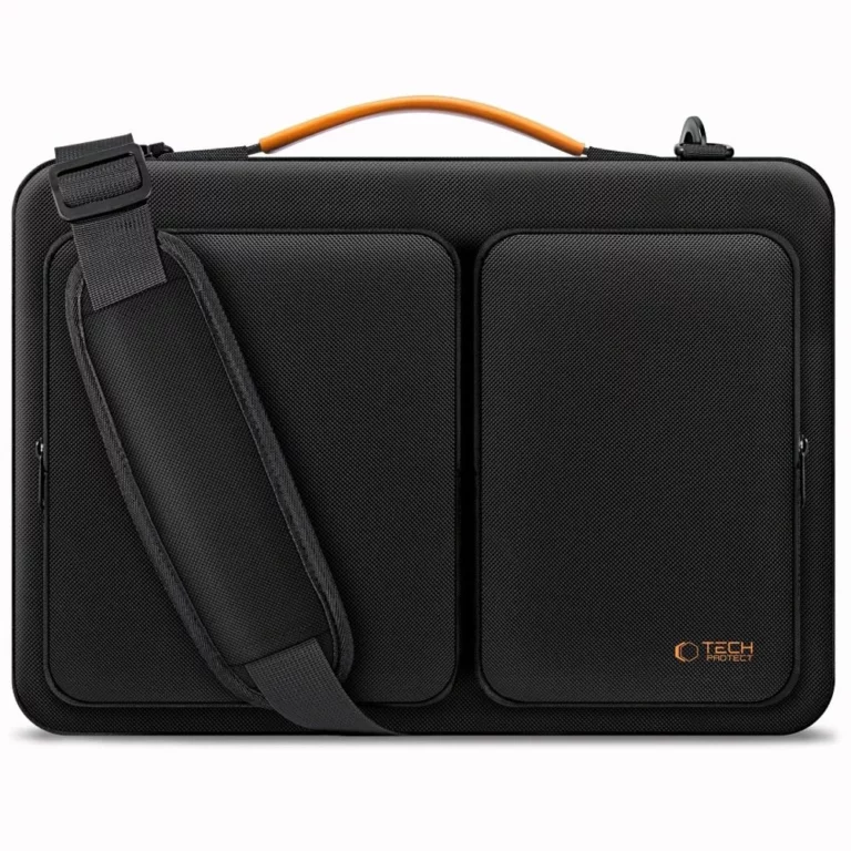 Torba Tech-Protect Defender Bag na laptopa 13-14 - czarno-pomarańczowa