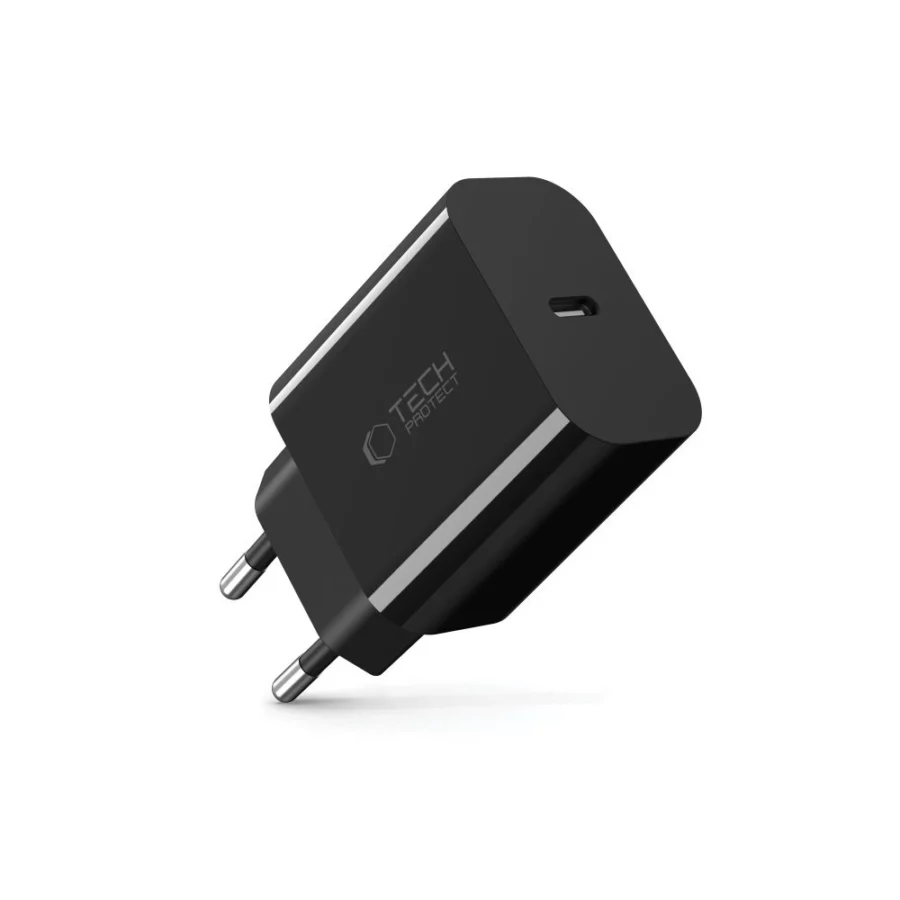 Ładowarka sieciowa Tech-Protect NC20W USB-C 1 port PD20W - czarna