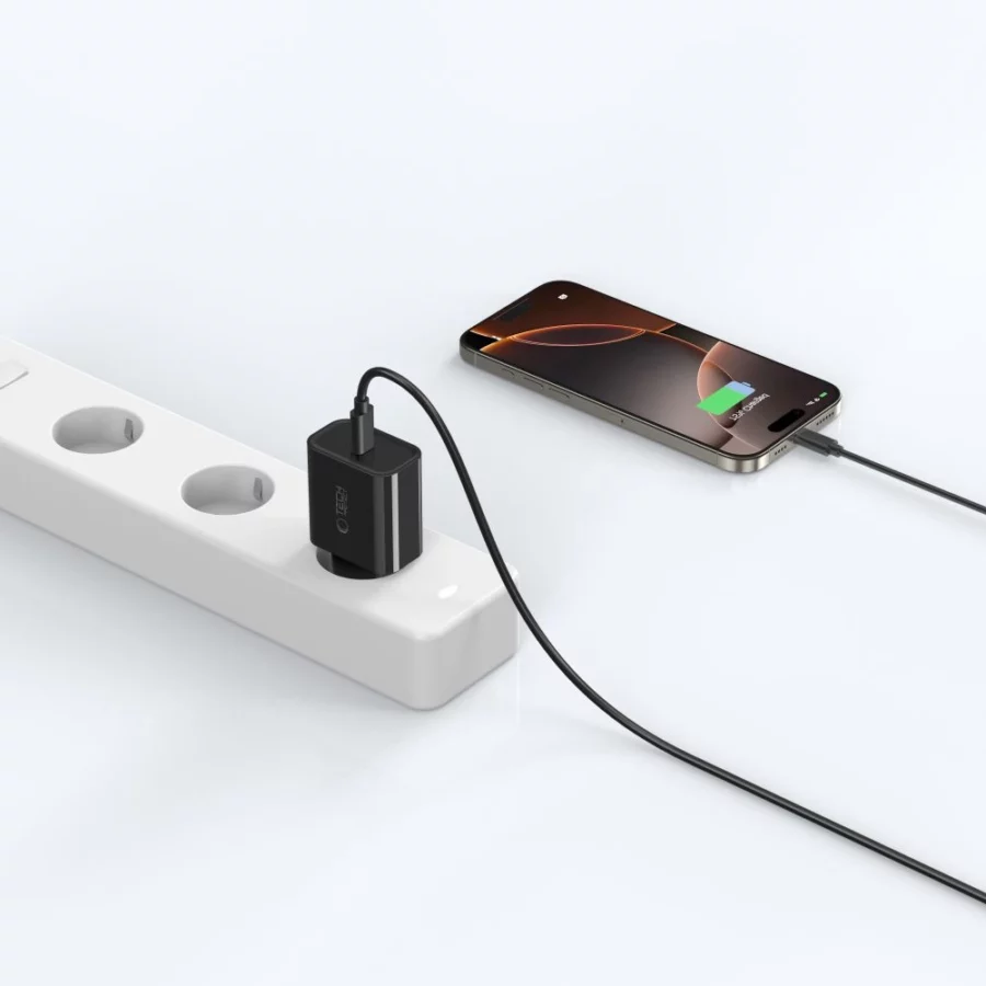 Ładowarka sieciowa Tech-Protect NC20W USB-C 1 port PD20W - czarna