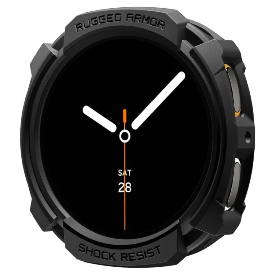 Etui Spigen Rugged Armor na Samsung Galaxy Watch 8 44 mm - czarny mat