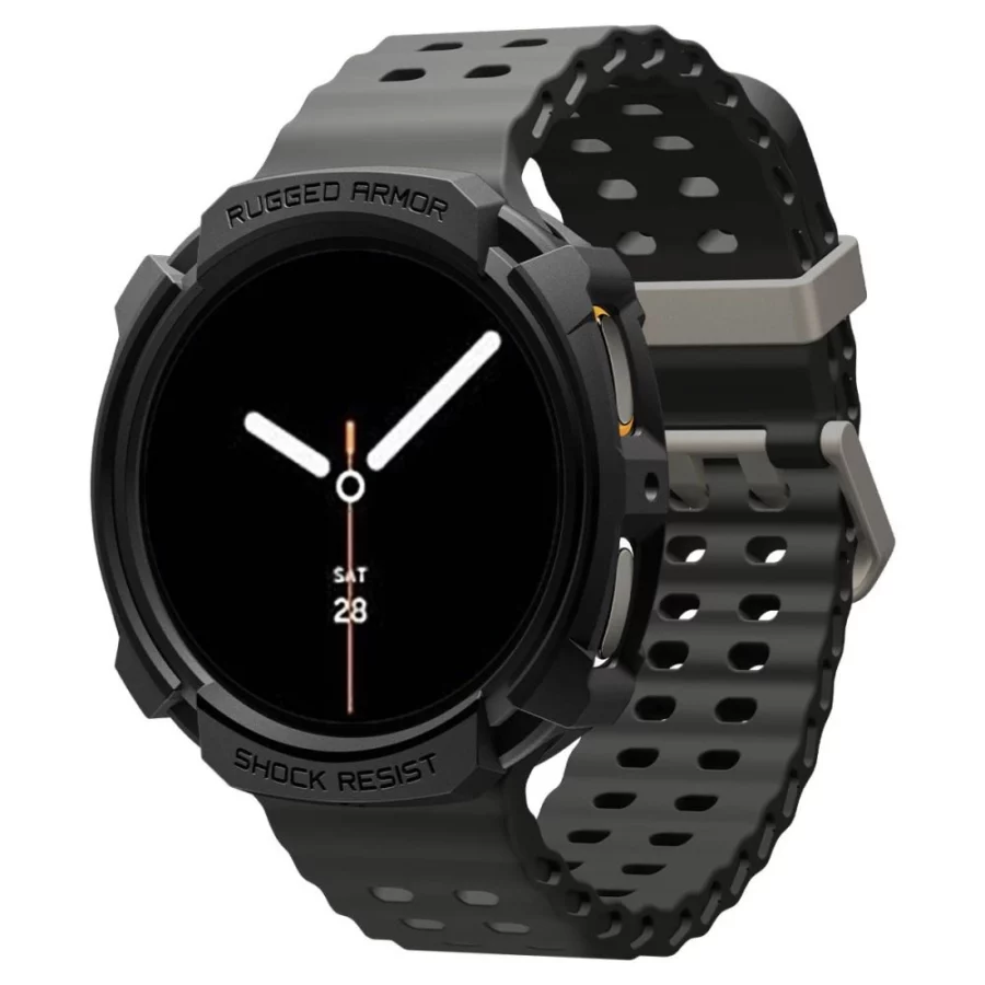 Etui Spigen Rugged Armor na Samsung Galaxy Watch 8 44 mm - czarny mat
