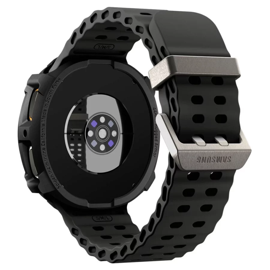 Etui Spigen Rugged Armor na Samsung Galaxy Watch 8 44 mm - czarny mat