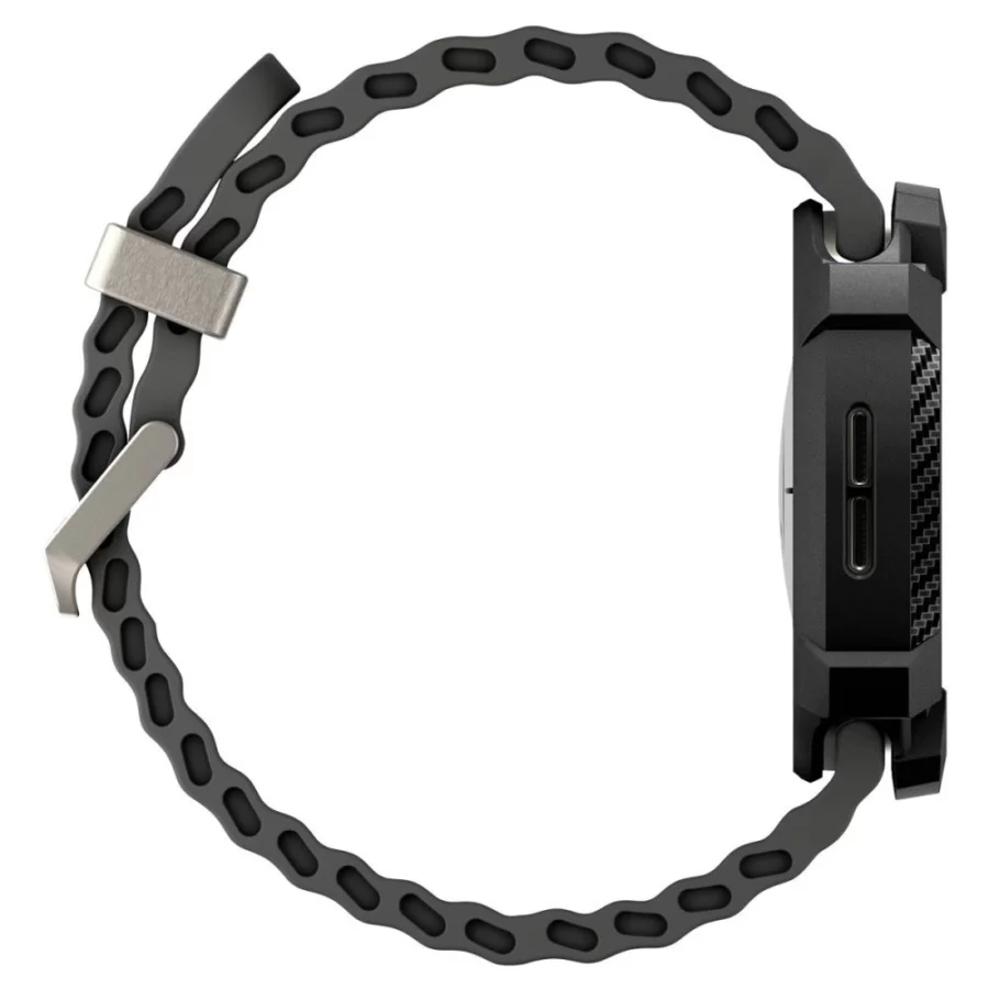 Etui Spigen Rugged Armor na Samsung Galaxy Watch 8 40 mm - czarny mat