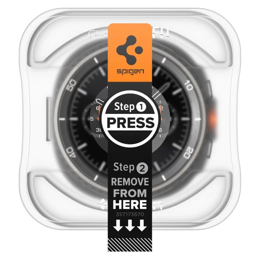 Szkło hartowane Spigen Glas.TR ”Ez-Fit” na Samsung Galaxy Watch 8 Classic 46 mm - przezroczyste