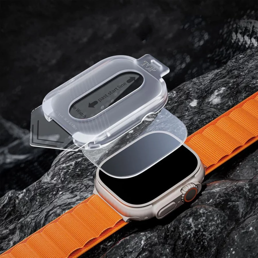 Szkło hartowane Tech-Protect Easy Set+ 2-pack na Apple Watch Ultra 1 / 2 49 mm - przezroczyste