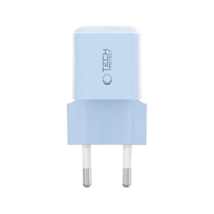 Ładowarka sieciowa Tech-Protect NCM25 USB-C PD 25W - niebieska
