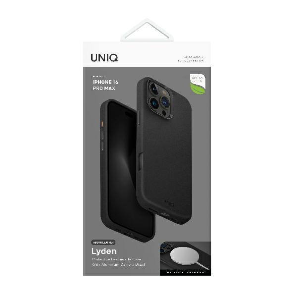 UNIQ etui Lyden iPhone 16 Pro Max 6.9" Magclick Charging czarny/dallas black