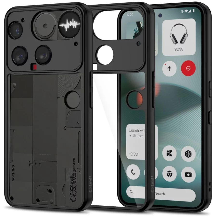 Etui Tech-Protect MagMat na Nothing Phone 3 czarno-przezroczyste